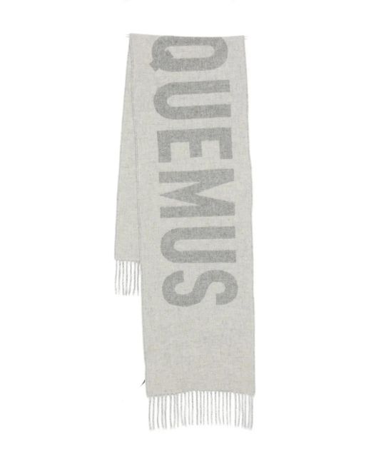 Jacquemus White L'Écharpe Scarf