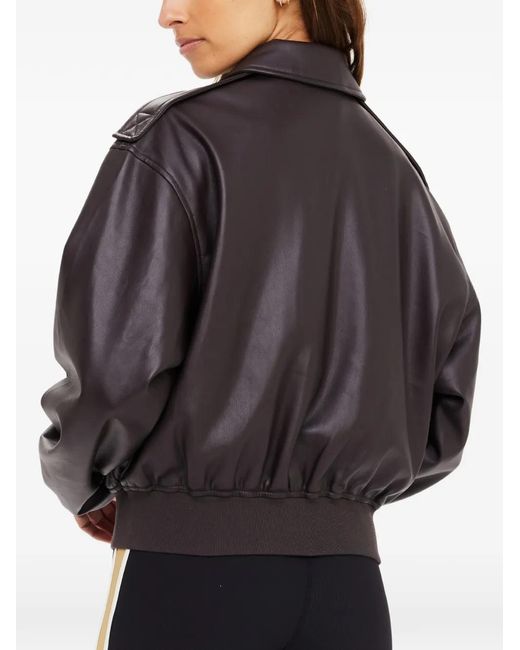 The Upside Black Zariah Collared Bomber Jacket
