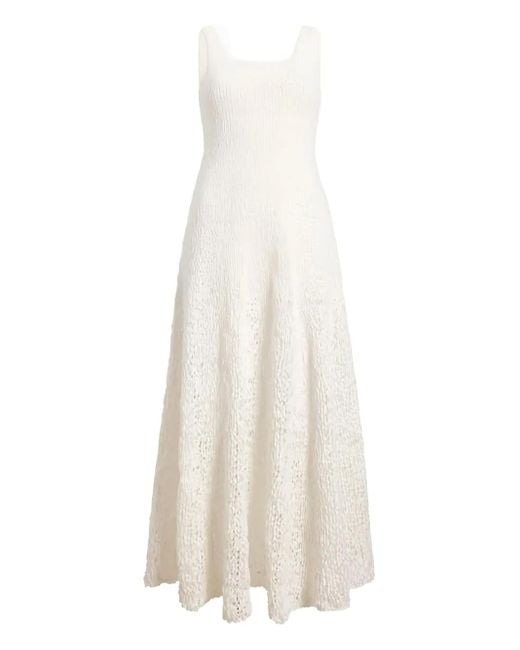 Robe Twigs À Encolure Carrée Khaite en coloris White