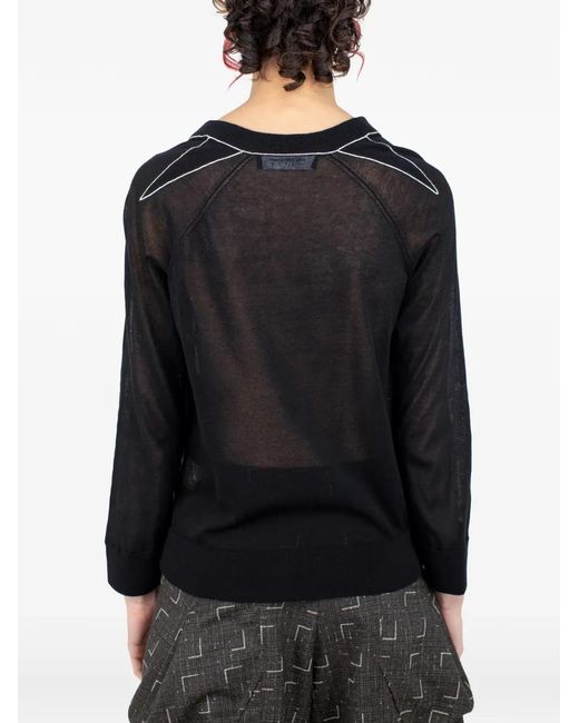 Kiko Kostadinov Black Kreiner Cardigan