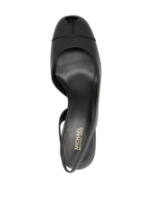 MICHAEL Michael Kors Black Perla Leather Slingback Pumps
