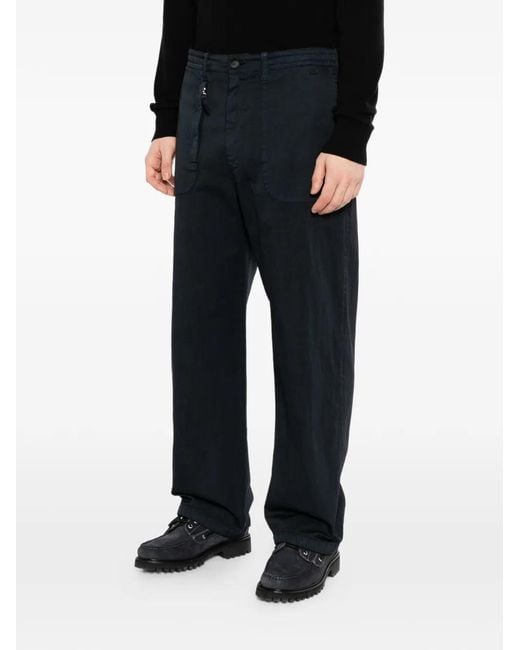 Massimo Osti Studio Blue Patch Pocket Trousers for men