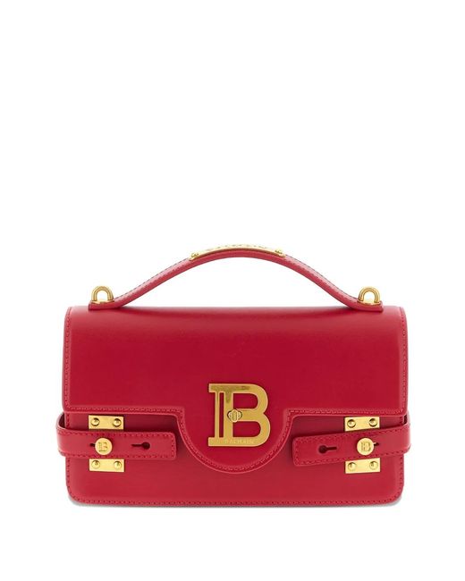 Balmain Red B-Buzz 24 Tote Bag
