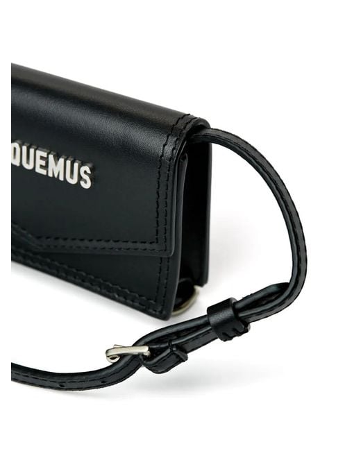 Jacquemus Black 'Le Porte Azur' Crossbody Cardholder for men