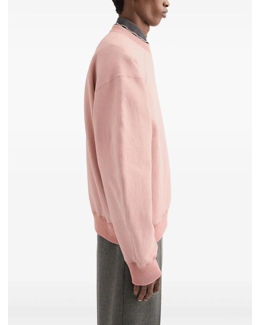 Jil Sander Pink Crew-Neck Sweatshirt for men