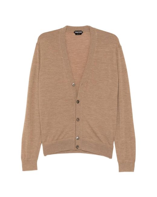 Tom Ford Natural Wool Cardigan for men