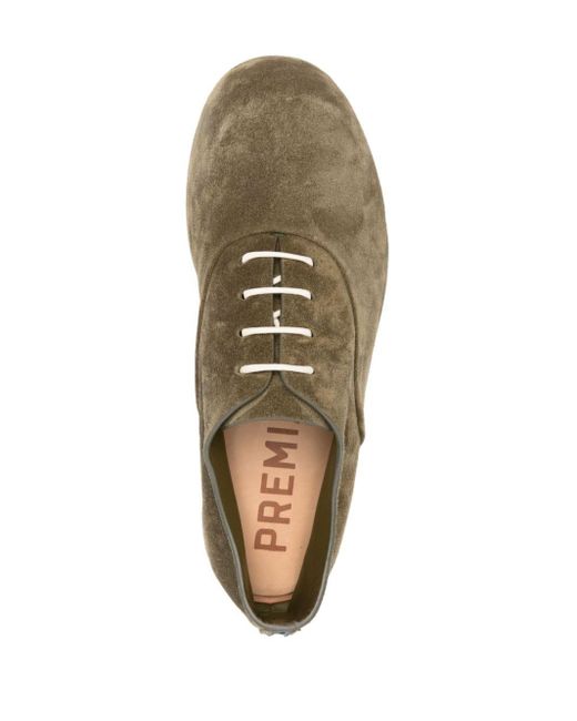 Premiata Brown Suede Oxford Shoes for men