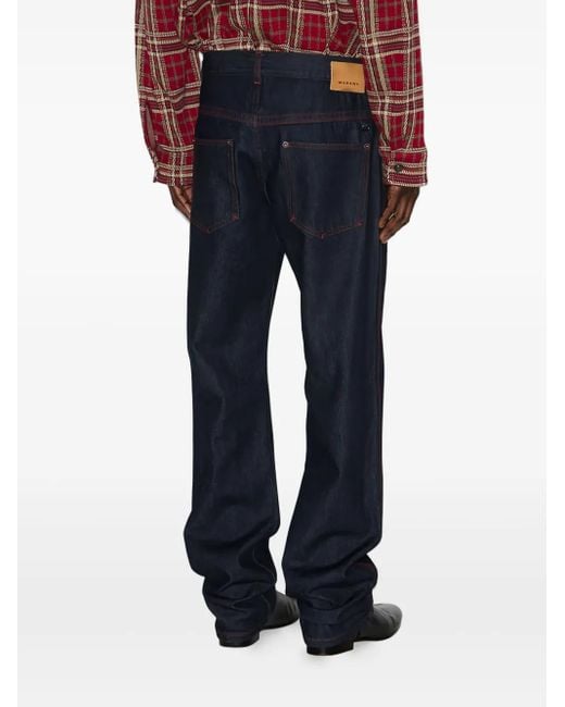 Isabel Marant Blue Jeffrey Button-Fly Jeans for men