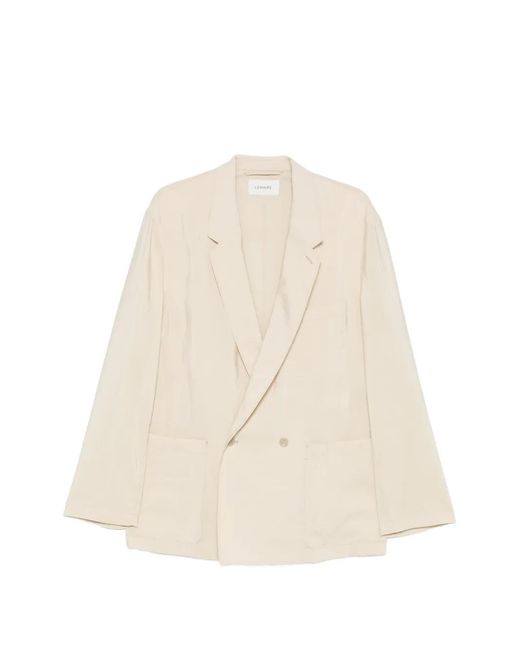 Lemaire Natural Soft Double Breasted Jacket for men