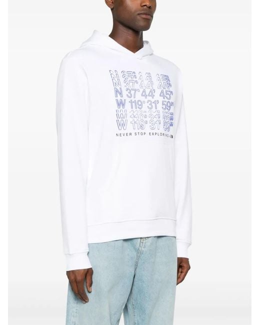 The North Face White Coordinates Hoodie for men
