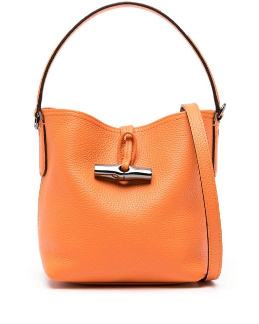 Petit sac seau Roseau Essential Longchamp en coloris Orange