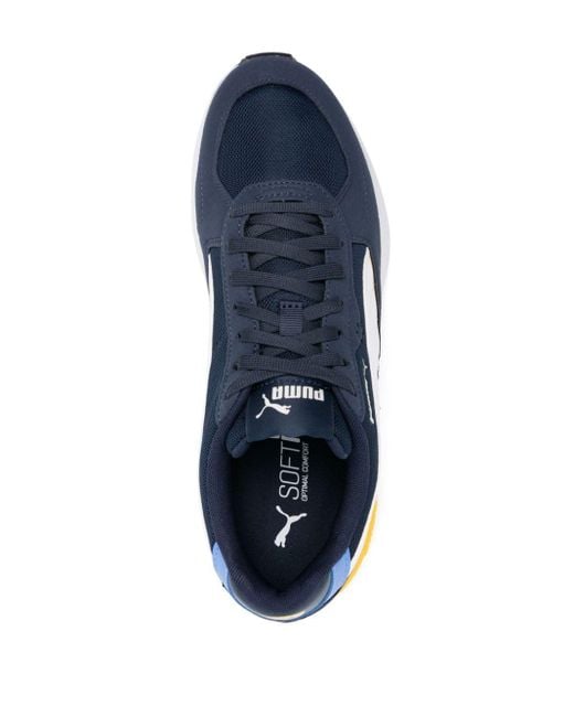 PUMA Blue Graviton Panelled Sneakers