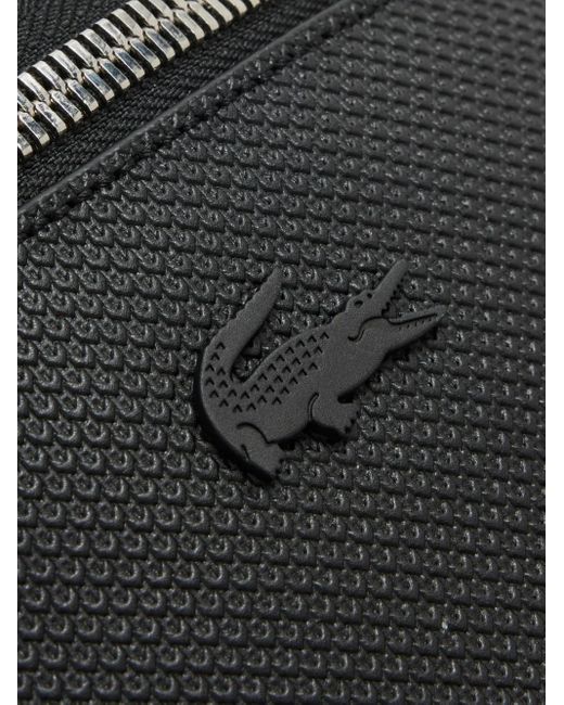 Lacoste Gray Logo-Appliqué Piqué Bag for men