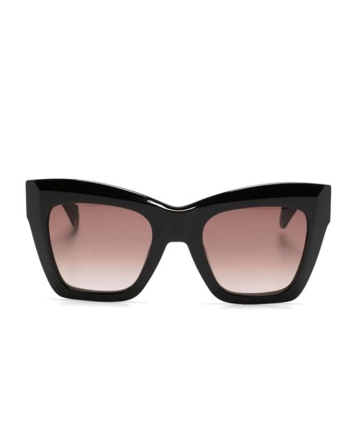 Gigi Studios Black Gioia Cat-Eye Frame Sunglasses