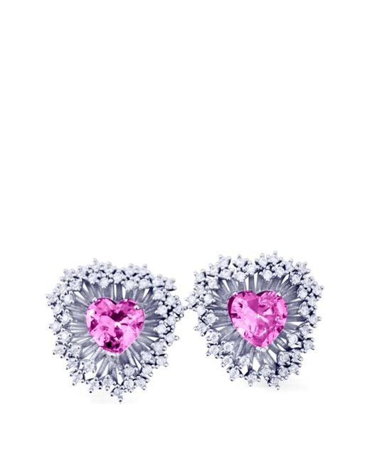 Hzmer Jewelry Purple Blush Twilight Shimmer Earrings