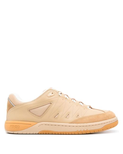 KENZO Natural Pxt Leather Sneakers for men