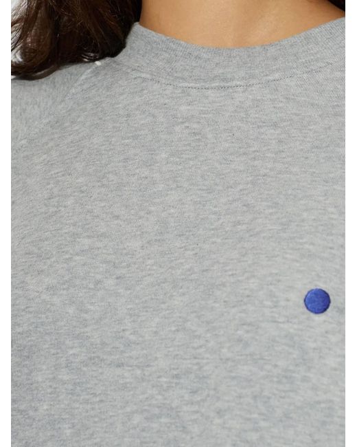Jil Sander Gray Crew-Neck Raglan-Sleeve Sweatshirt