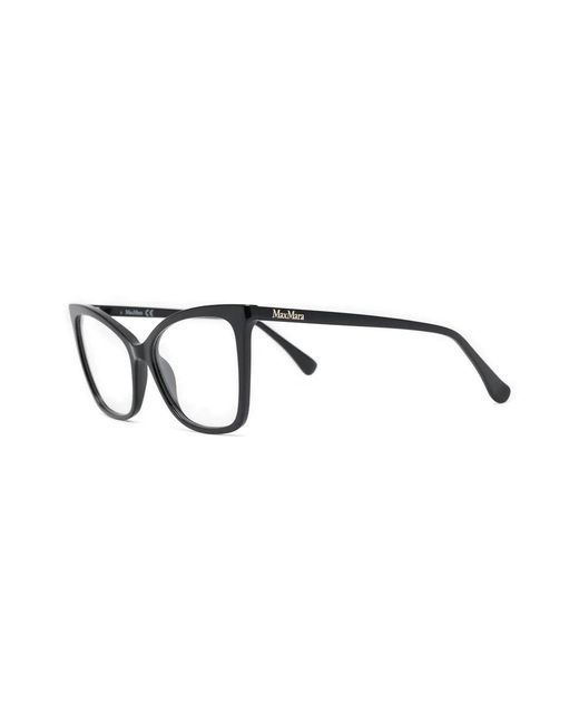Max Mara Eyewear Black Square-Frame Glasses