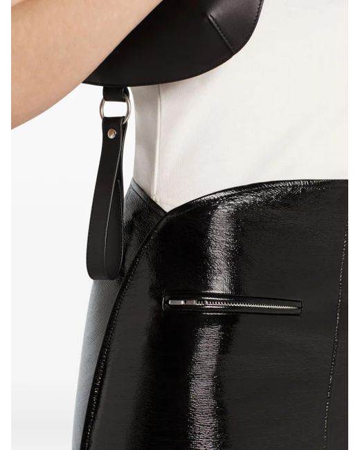 Courreges High Waist Rok in het Black