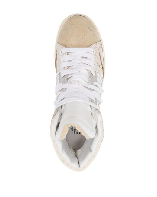 HIDNANDER White The Cage Dual Sneakers