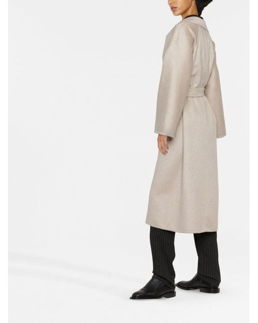 Abrigo con cintura lazada Max Mara de color Natural