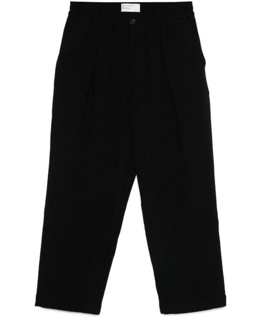 Universal Works Black Oxford Trousers for men