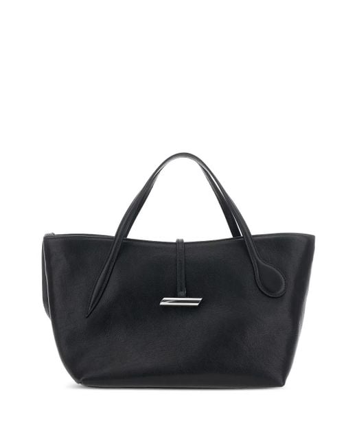 Liffner Black Petite Penne-Hardware Tote Bag
