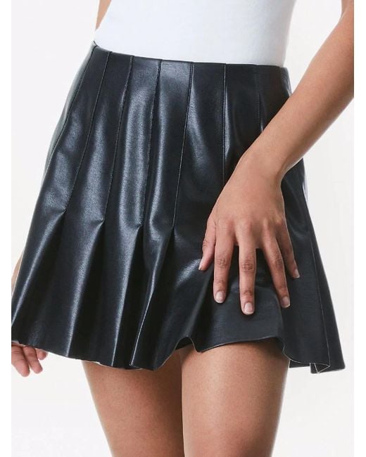 Alice + Olivia Rok Van Imitatieleer in het Black