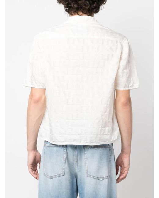 Sunnei Overhemd Met Monogram in het White voor heren
