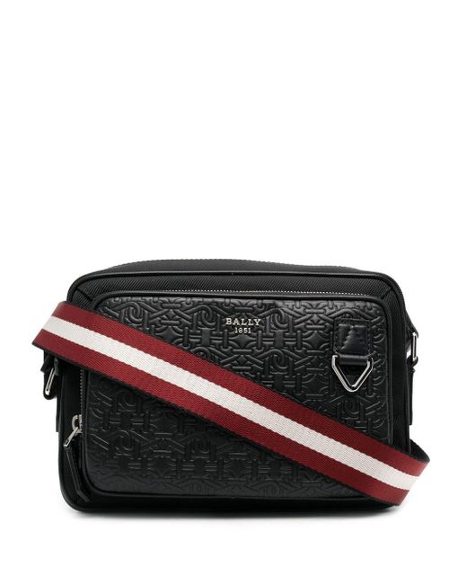 Bally Cadran Palladio Embossedmonogram Bag in Black for Men Lyst Canada