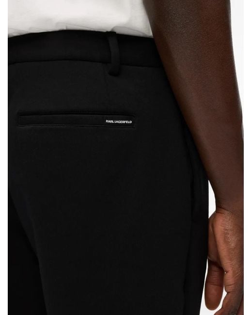 Karl Lagerfeld Black Pantalon De Costume Punto for men