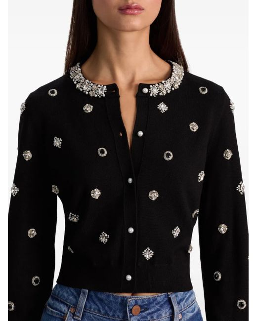 Cardigan Dollie À Ornements Alice + Olivia en coloris Black