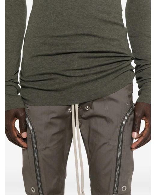 メンズ Rick Owens ジップポケット カーゴパンツ Gray