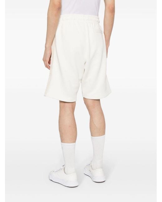 Shorts sportivi con applicazione logo di Palm Angels in White da Uomo