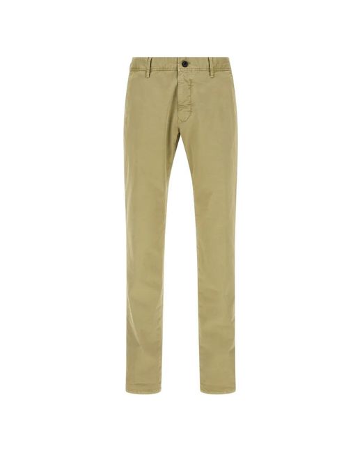 Incotex Green Straight-Leg Trousers for men