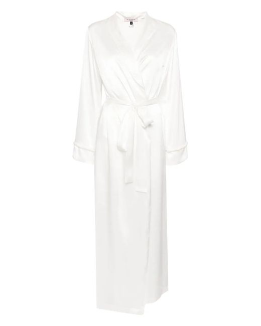 Gilda & Pearl White Silk Robe