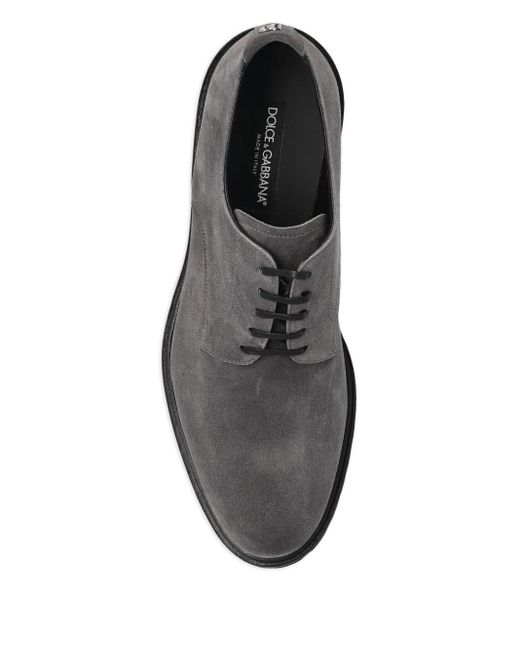 Dolce & Gabbana Brown Suede Oxford Shoes for men