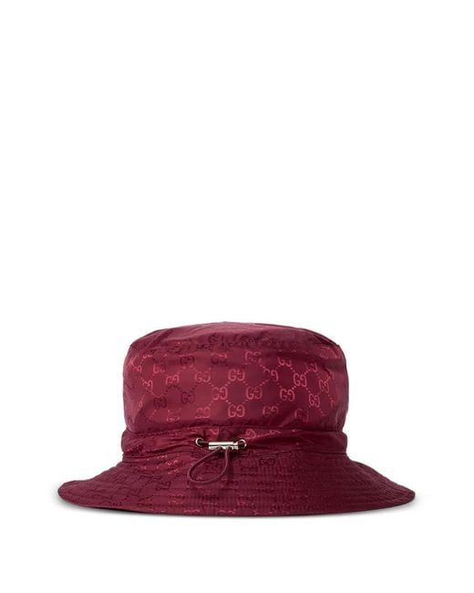 Gucci Purple Gg Reversible Bucket Hat