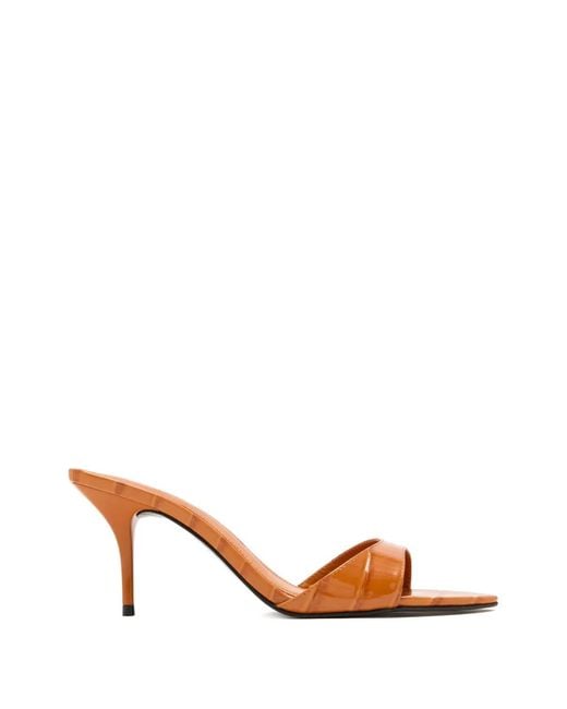 SCHUTZ SHOES Brown Elodie Textured Heeled Sandals