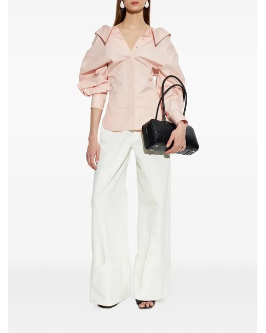 Givenchy Pink Puff-Sleeve Blouse