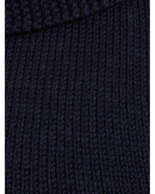 DSquared² Blue Cropped Turtleneck Vest for men