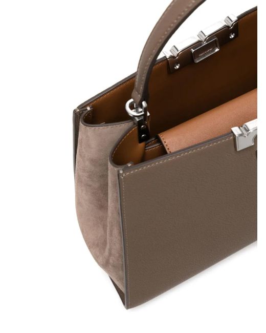 Tory Burch Brown Eleanor Pebbled Satchel