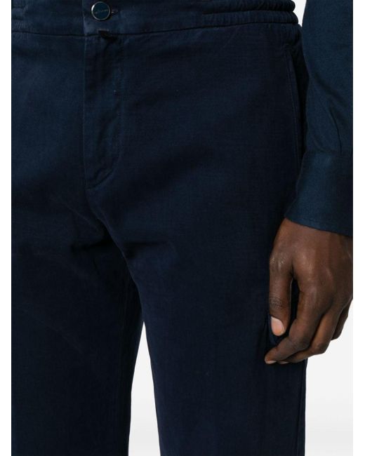 Pantalon droit à poches cargo Kiton pour homme en coloris Blue