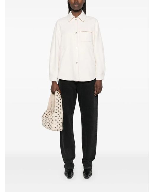 Herno White Virgin Wool Jacket
