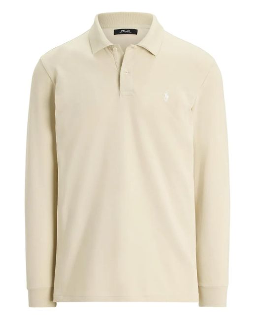 Ralph Lauren Natural Long-Sleeve Polo Shirt for men