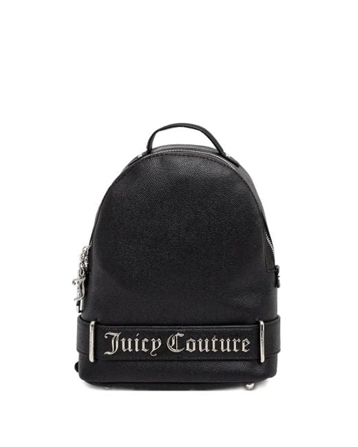 Juicy Couture Black Logo-Lettering Backpack