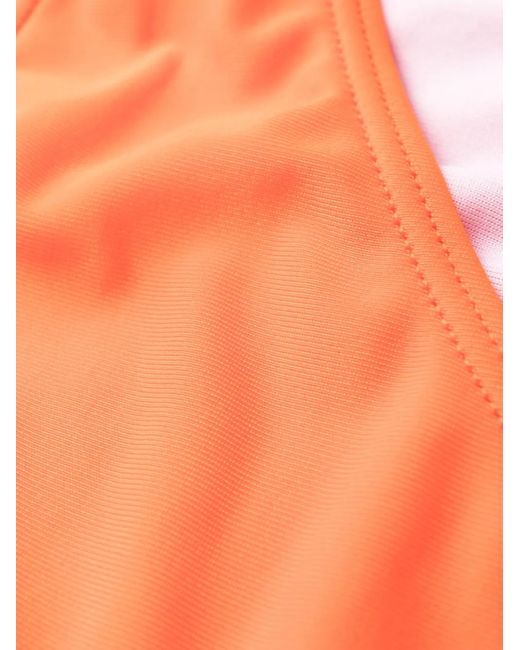 EA7 Orange Bikini À Logo Imprimé