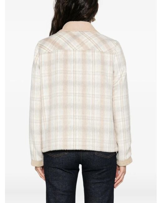 Fay White Checkered Jacket