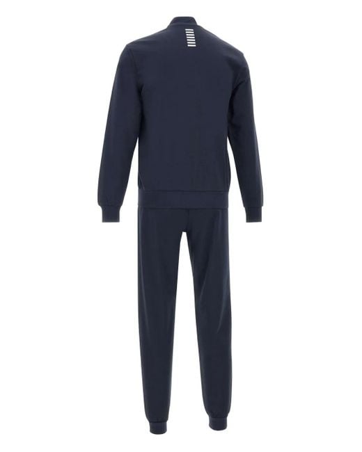 EA7 Blue Survêtement À Fermeture Zippée Et Logo for men