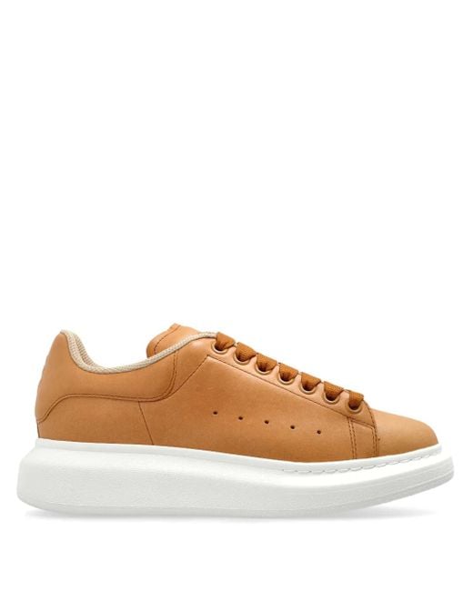 McQueen Brown Oversized Retro Sneakers